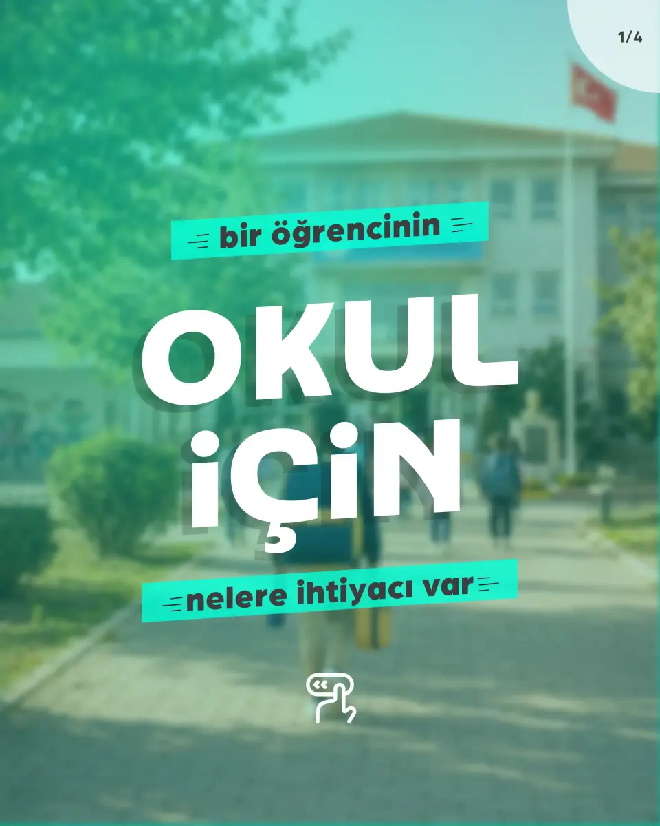 İyilik Yolundan Okul Yoluna Kampanya Afişi 1