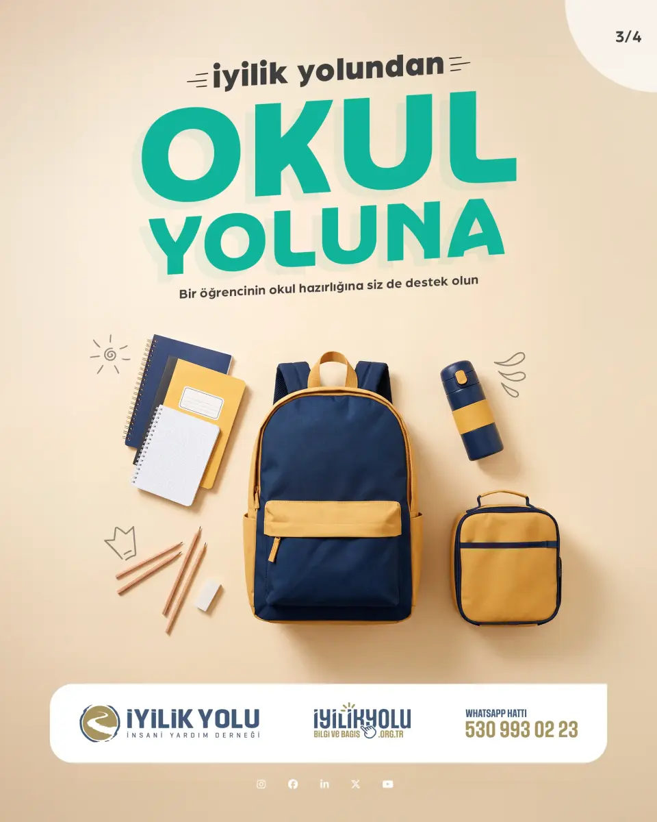 İyilik Yolundan Okul Yoluna Kampanya Afişi 3